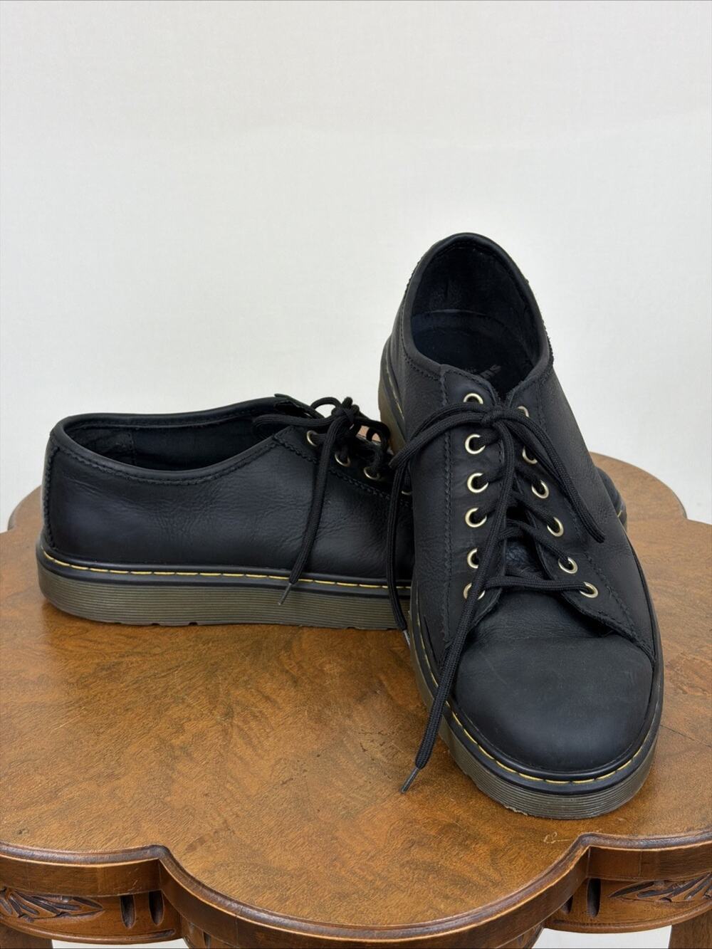 Dr Martens Black Leather Sneaker Style Lace Up Shoe Mens Size 12